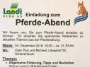 Einladung zum Pferde-Abend