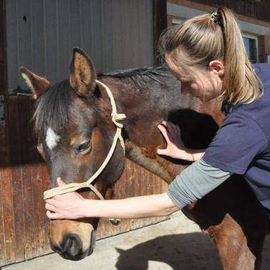 Anna Graf bei einer osteopathischen Behandlung